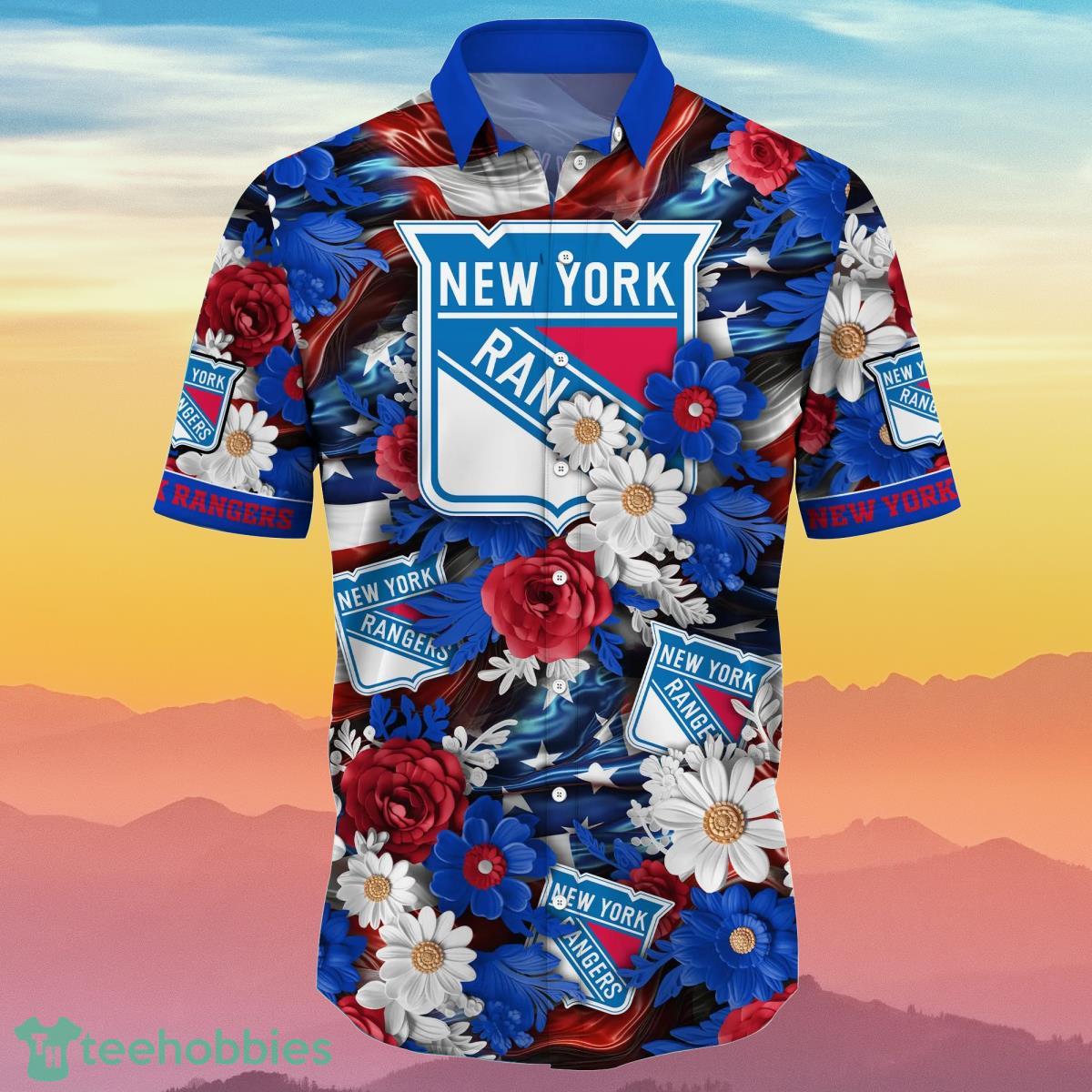 New York Rangers NHL Hawaiian Shirt 4th Of July Independence Day Special Gift For Men And Women Fans Product Photo 2