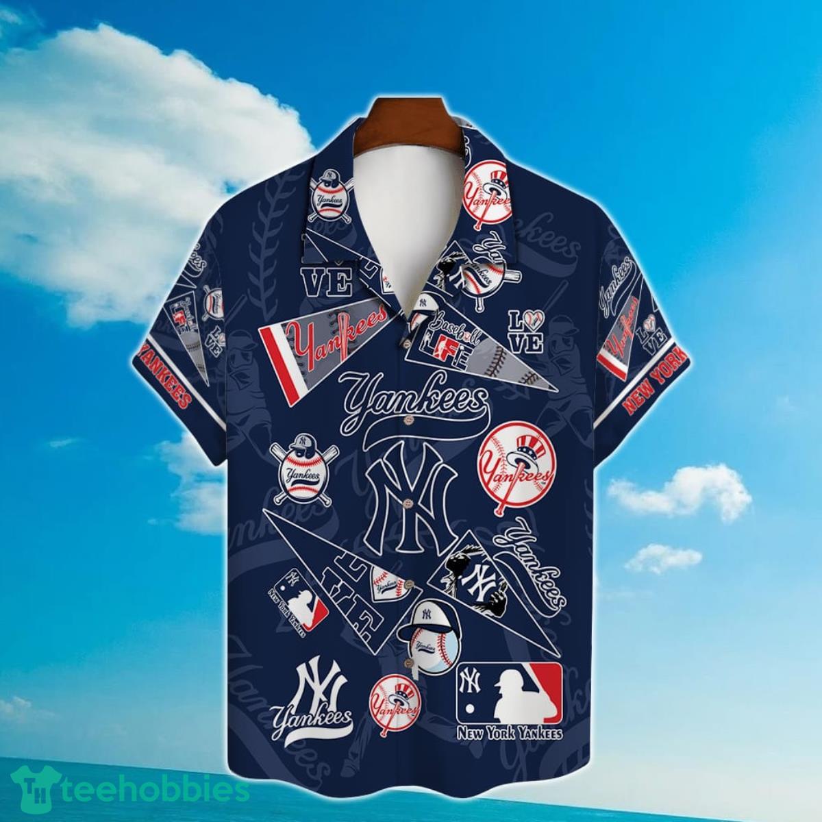 New York Yankees Major League Baseball 3D Print Hawaiian Shirt Product Photo 2