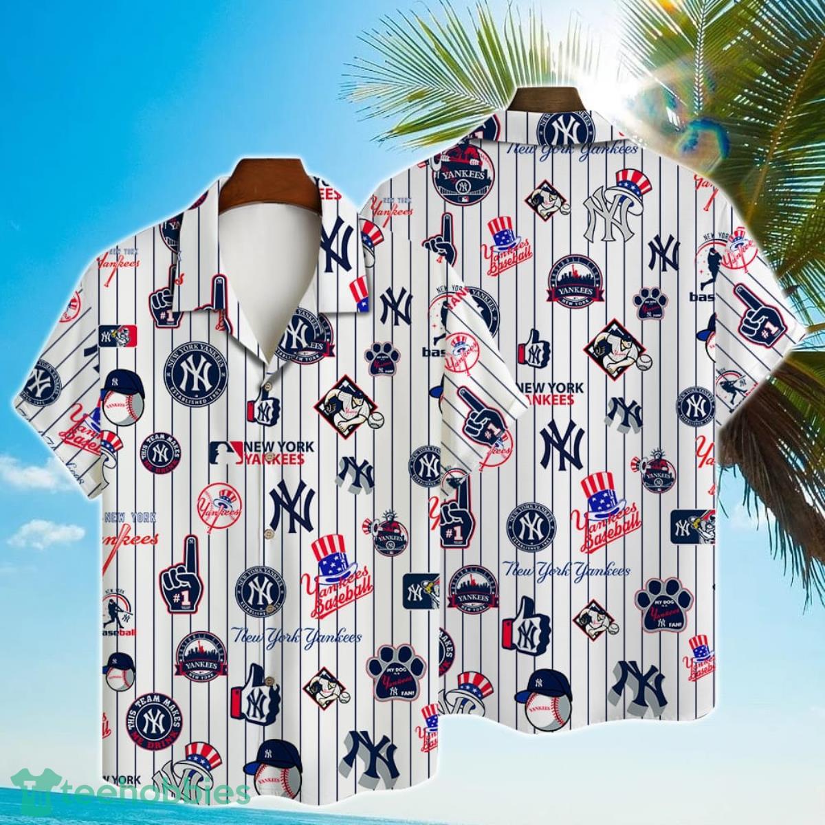 New York Yankees Major League Baseball 3D Print Hawaiian Shirt For Real Fans Product Photo 1