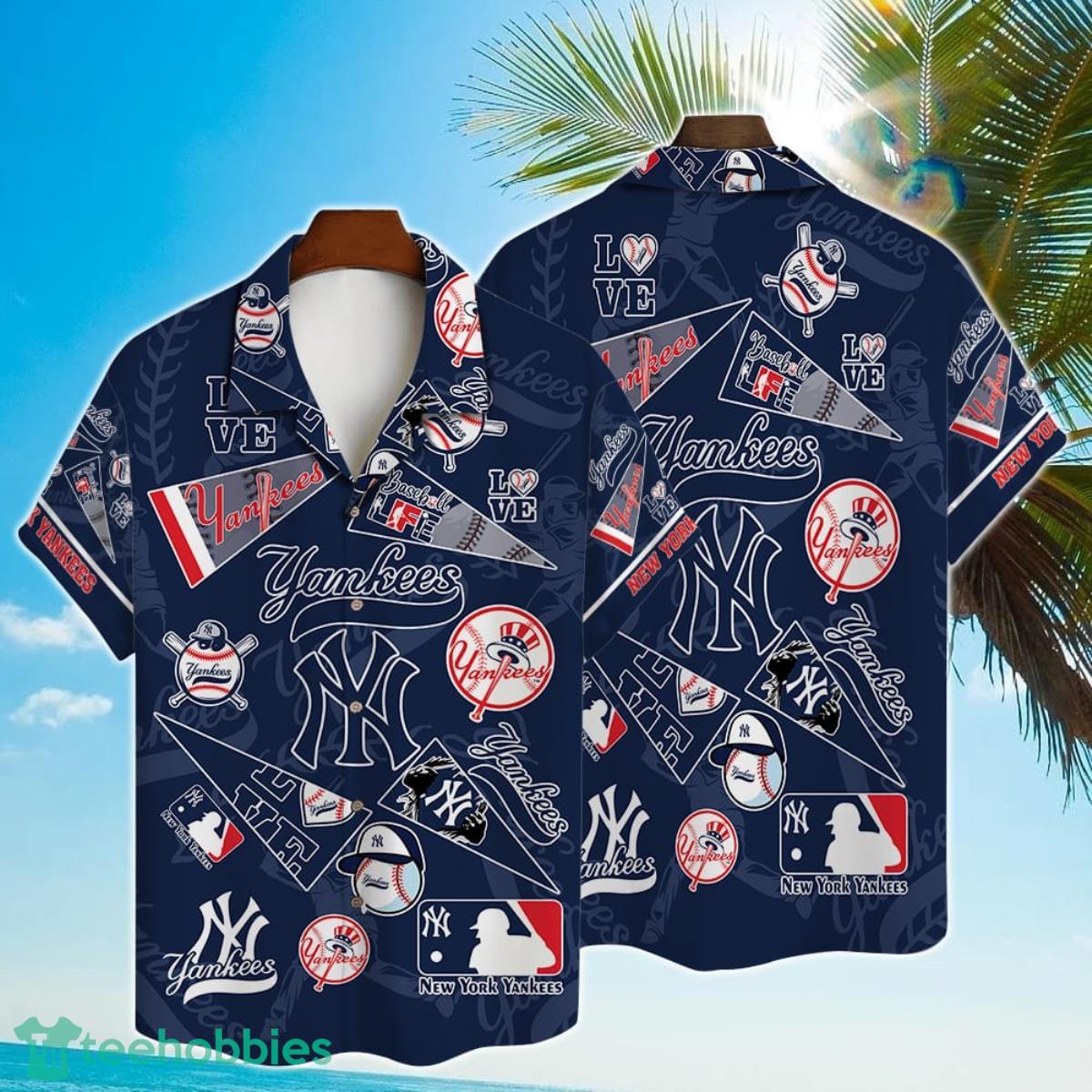 New York Yankees Major League Baseball 3D Print Hawaiian Shirt Product Photo 1