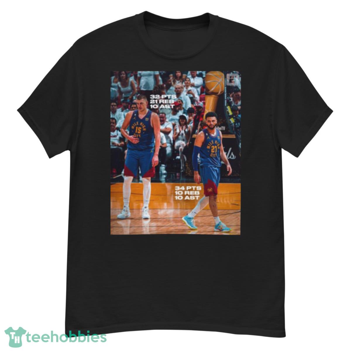 Nikola Jokic And Jamal Murray Triple Double Final NBA 2023 Game Shirt - G500 Men’s Classic T-Shirt