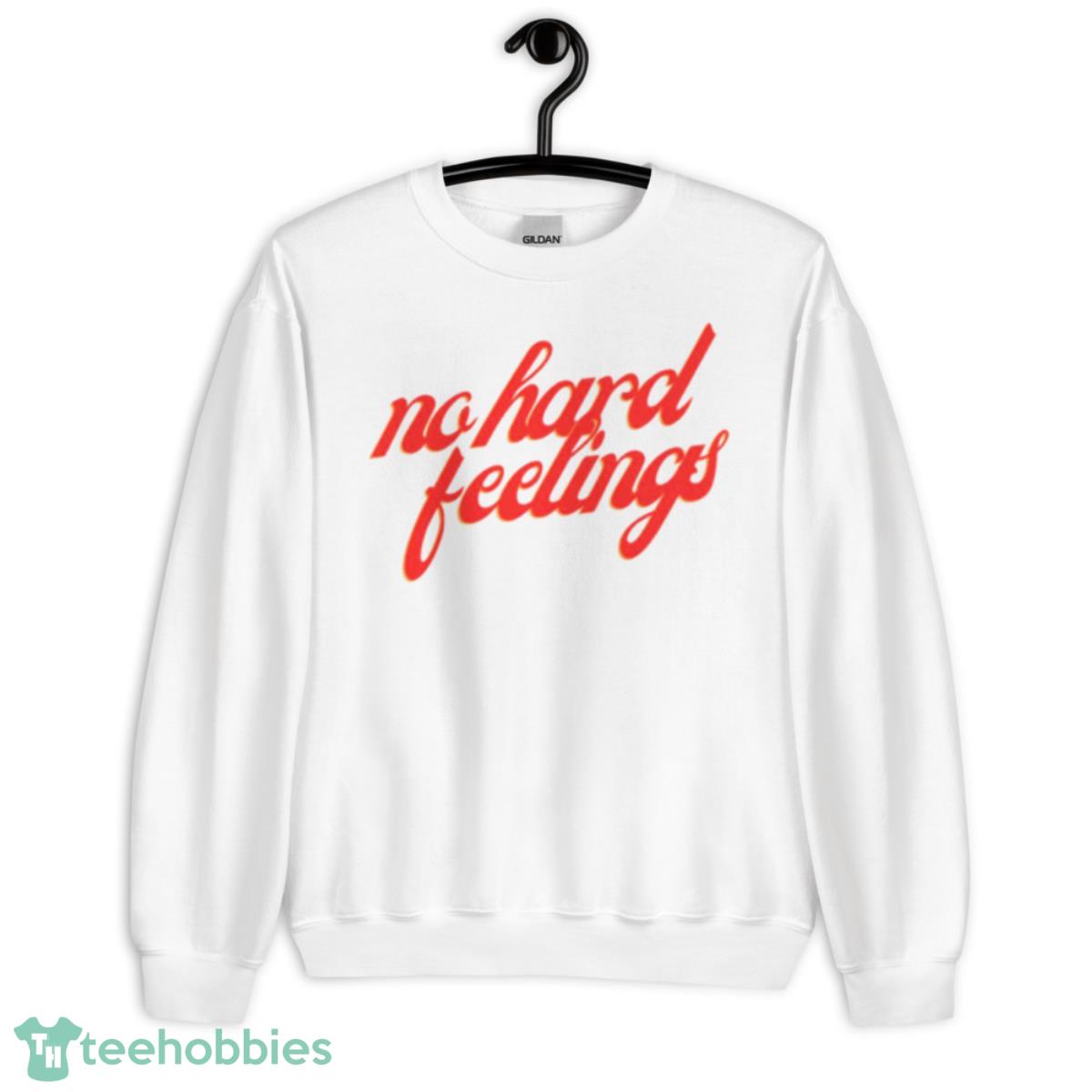 No Hard Feelings Red Text Shirt - Unisex Heavy Blend Crewneck Sweatshirt