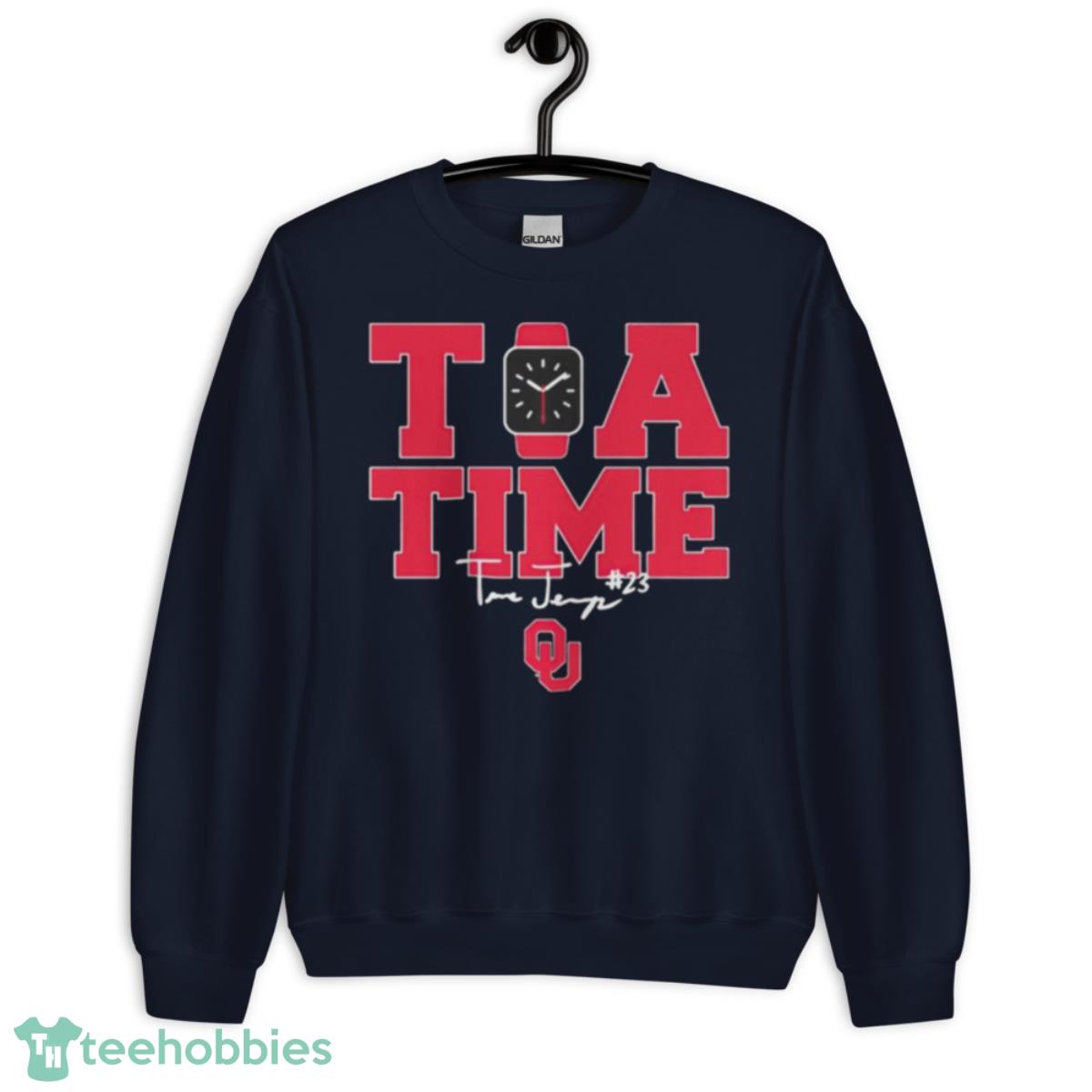 Oklahoma Softball Tiare Jennings Tia Time Shirt - Unisex Crewneck Sweatshirt-1