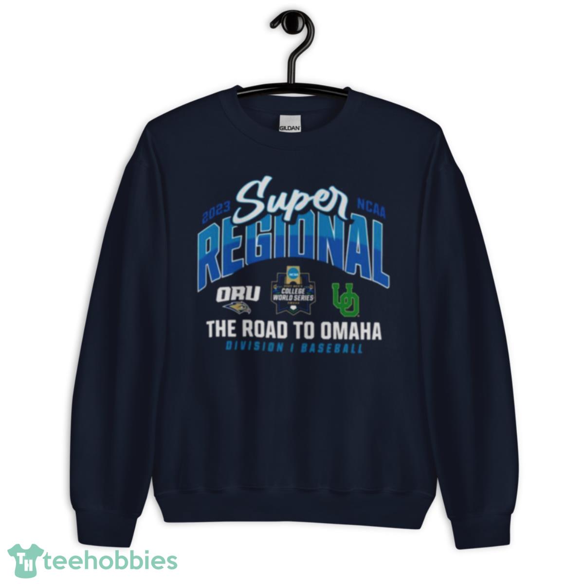 ORU Vs Oregon Duke 2023 NCAA Baseball Super Regional Shirt - Unisex Crewneck Sweatshirt-1