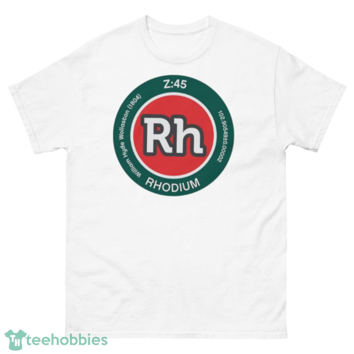 Periodic Table Of The Elements Number 45 Rhodium Emblem Napoli Colours Shirt - 500 Men’s Classic Tee Gildan