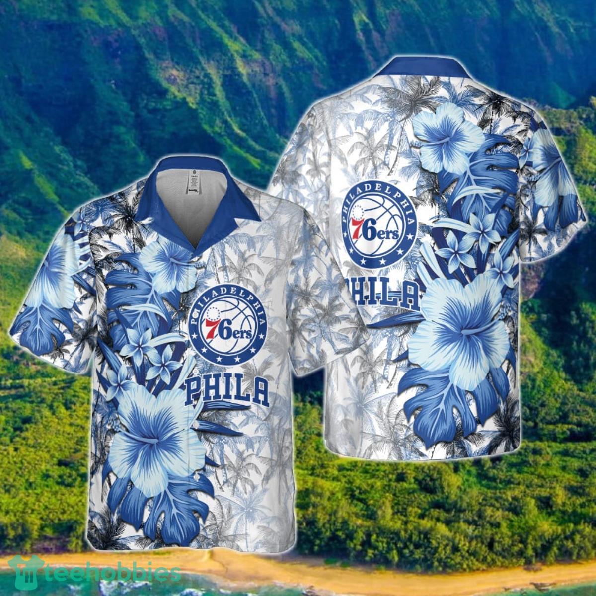 Philadelphia 76ers National Basketball Association 2023 Hawaiian Shirt For Men Women Product Photo 1