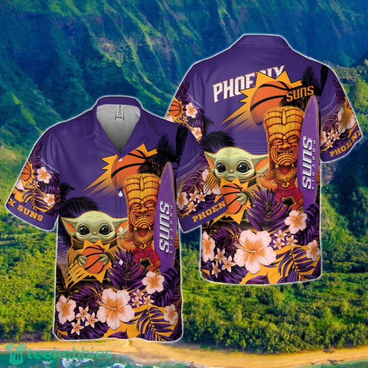 Phoenix Suns Baby Yoda National Basketball Association 2023 Hawaiian Shirt Product Photo 1