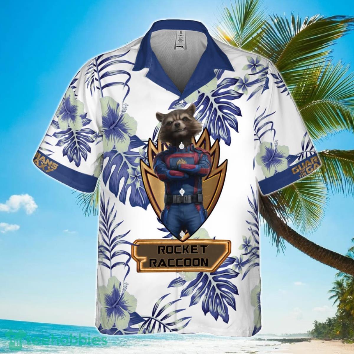 Rocket Raccoon Guardians Of The Galaxy 2023 Hawaiian Shirt Product Photo 2