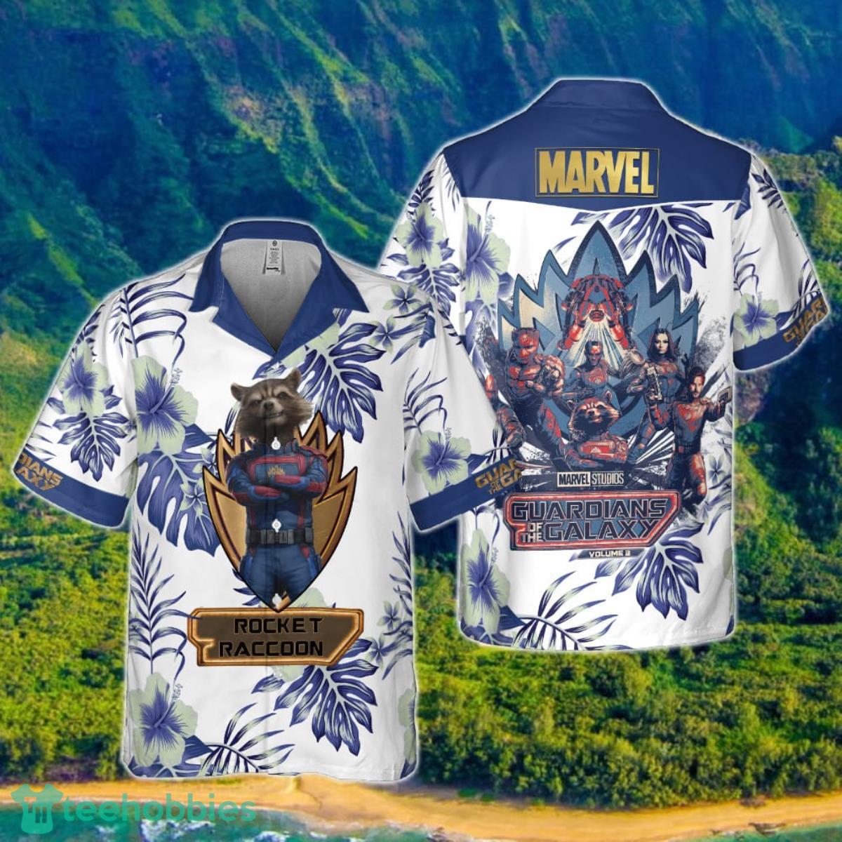 Rocket Raccoon Guardians Of The Galaxy 2023 Hawaiian Shirt Product Photo 1