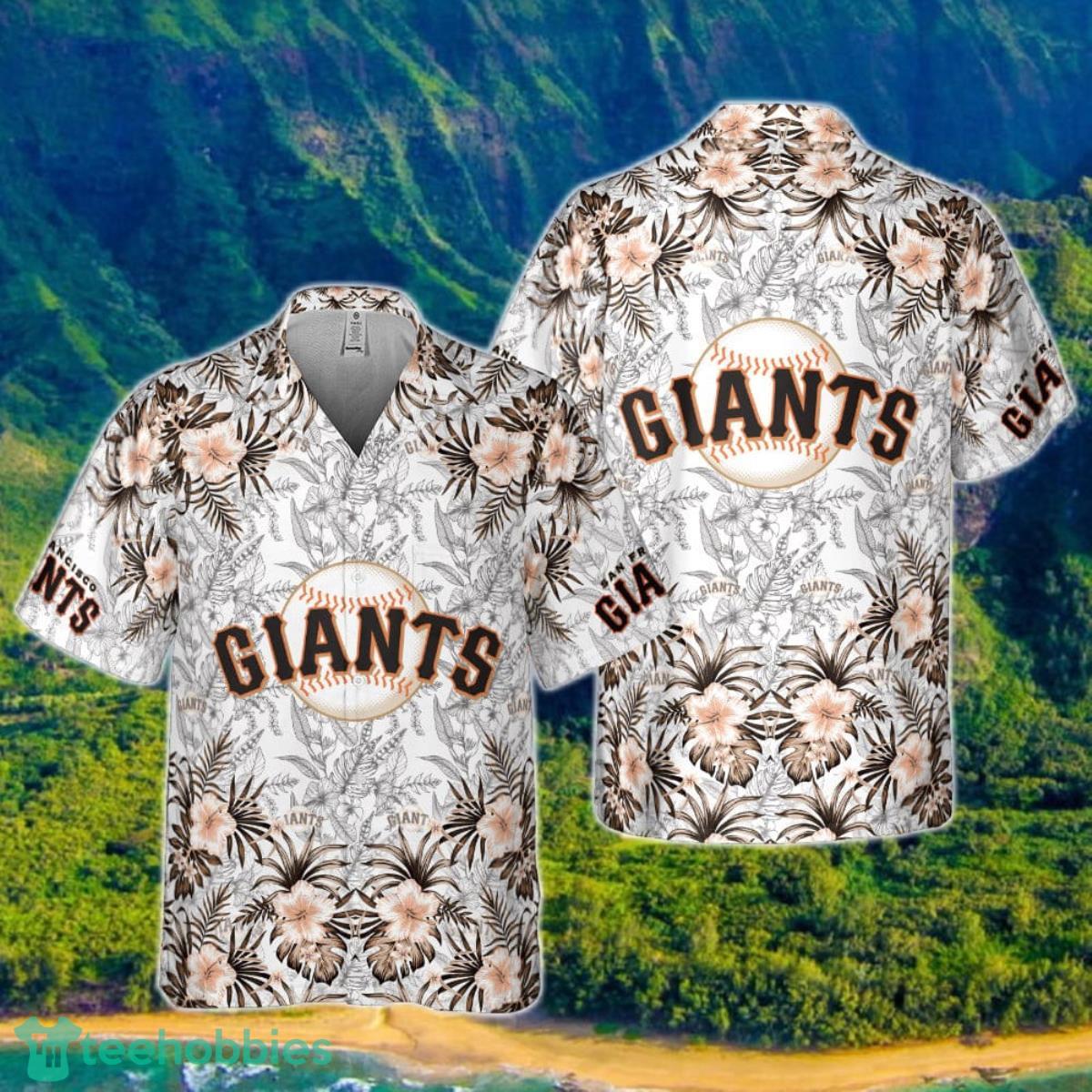 San Francisco Giants Hawaiian Sketch Palm Leaves Shirt, Best Gift
