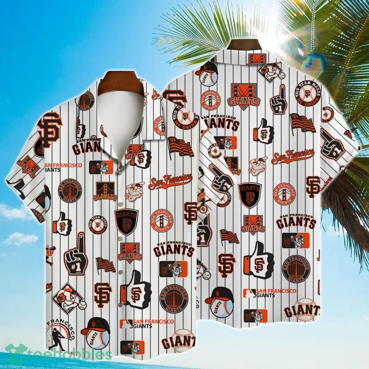 San Francisco Giants Baseball Floral Big Flower Pattern Hawaiian Shirt And  Shorts Summer Vacation Gift