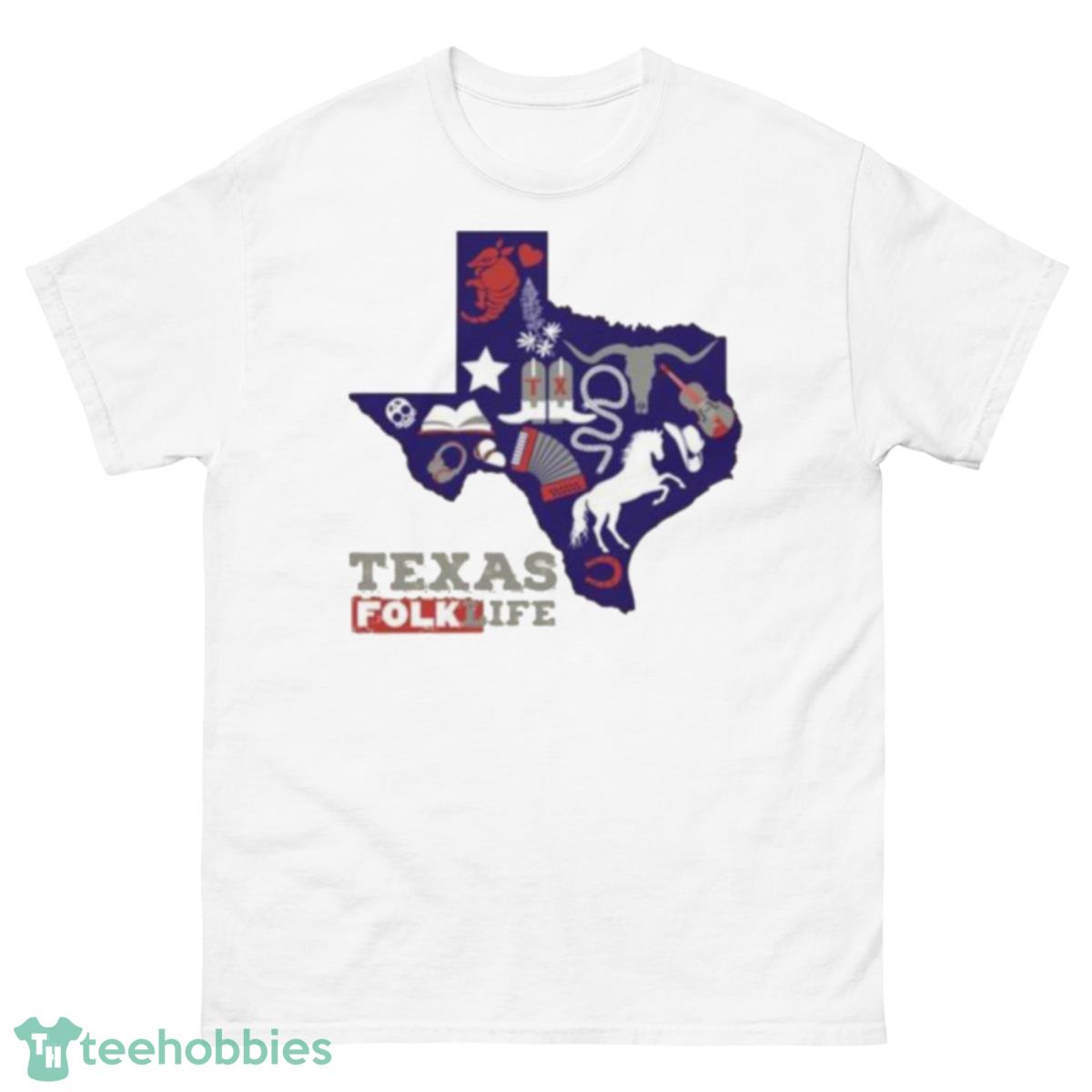 Texas Folklife Shirt - 500 Men’s Classic Tee Gildan