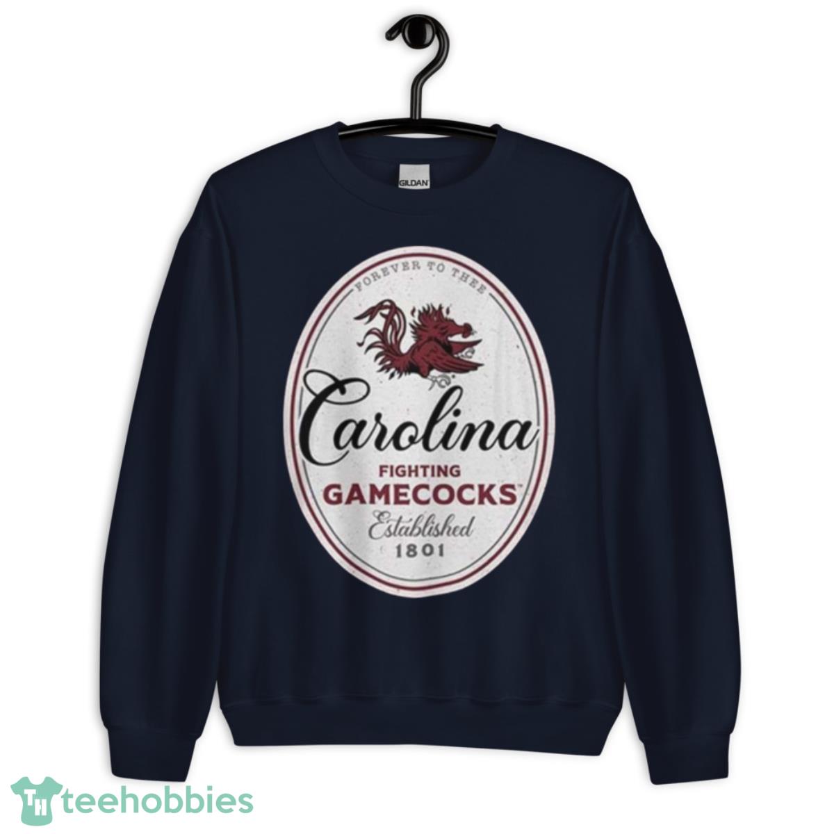 University Of South Carolina Gamecocks Label Carolina Fighting Gamecocks Shirt - Unisex Crewneck Sweatshirt-1