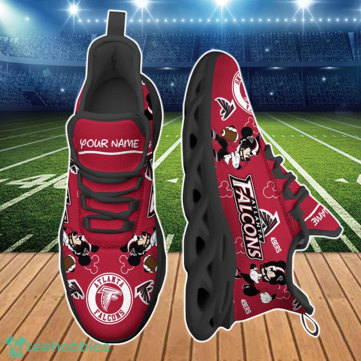 Walk Your Way Custom Name Atlanta Falcons NFL Max Soul Shoes Product Photo 2