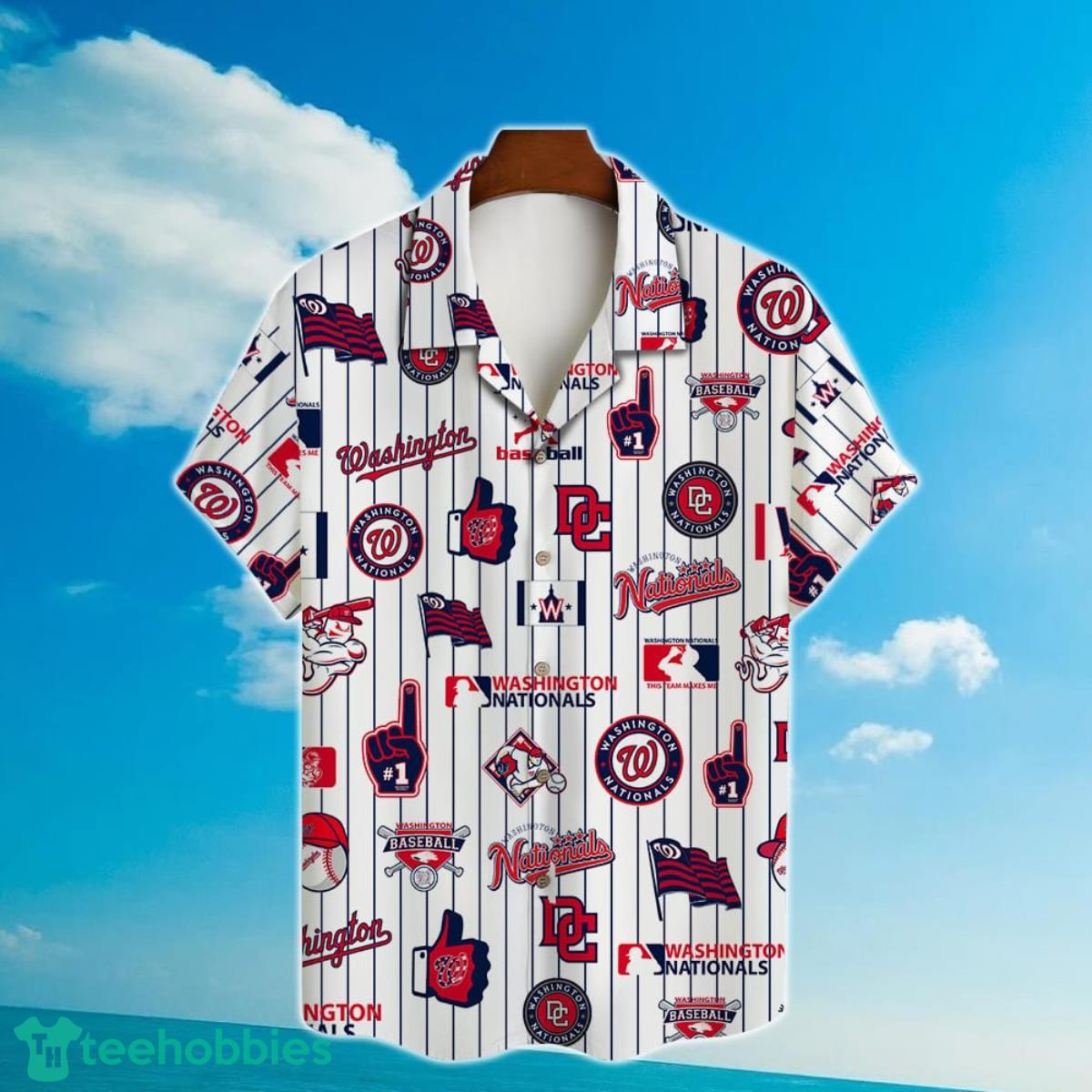 Washington Nationals Major League Baseball 3D Print Hawaiian Shirt Product Photo 2