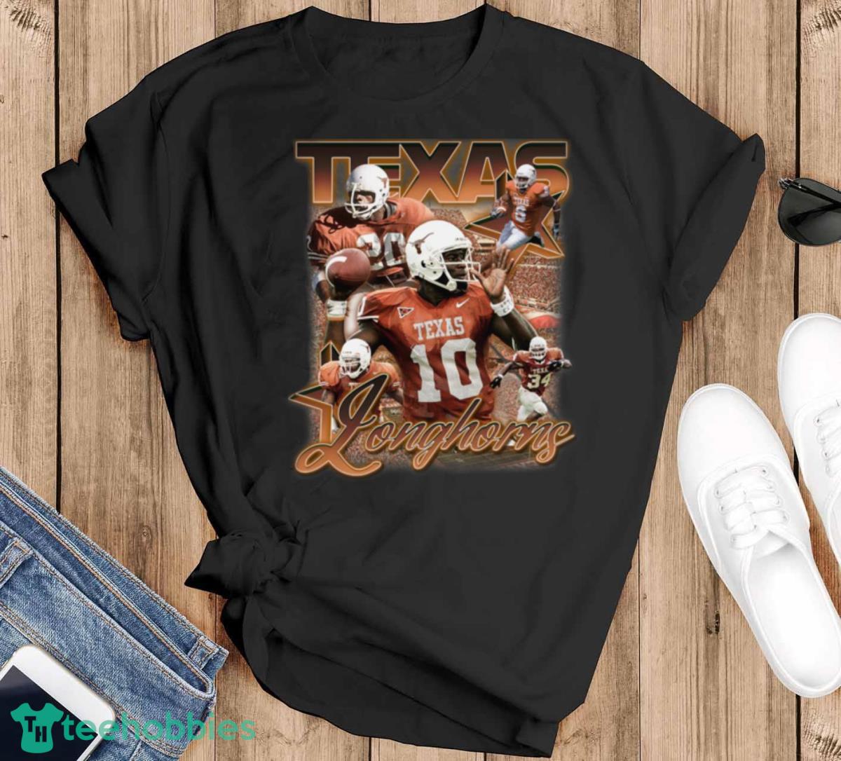 90’s Inspired University Of Texas Tee - Black T-Shirt
