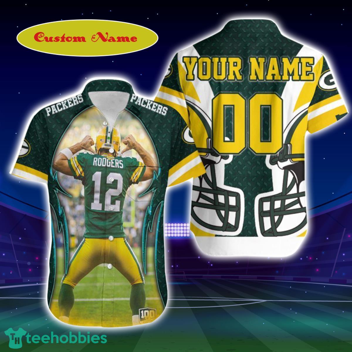 Aaron Charles Rodgers 12 Green Bay Packers Nfc North Champions Super Bowl Custom Name Hawaiian Shirt Best Gift For Men And Women Product Photo 1