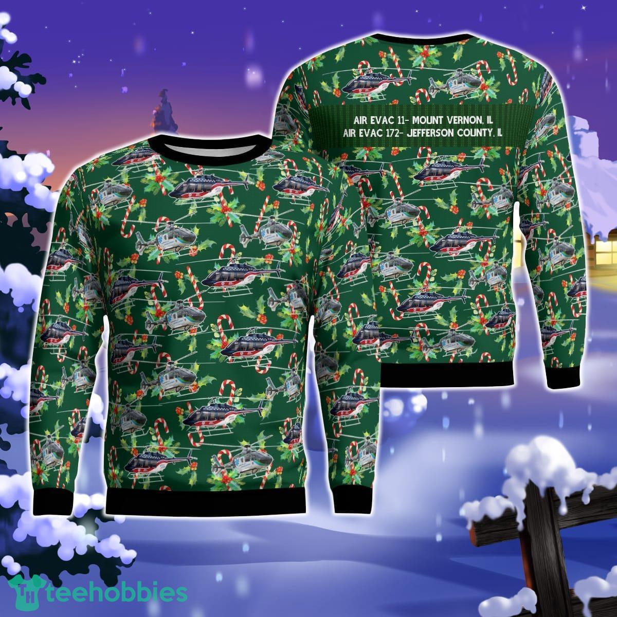 Air Evac 11- Mount Vernon, IL And Air Evac 172- Jefferson County, IL AOP Ugly Sweater Gift For Christmas Product Photo 1