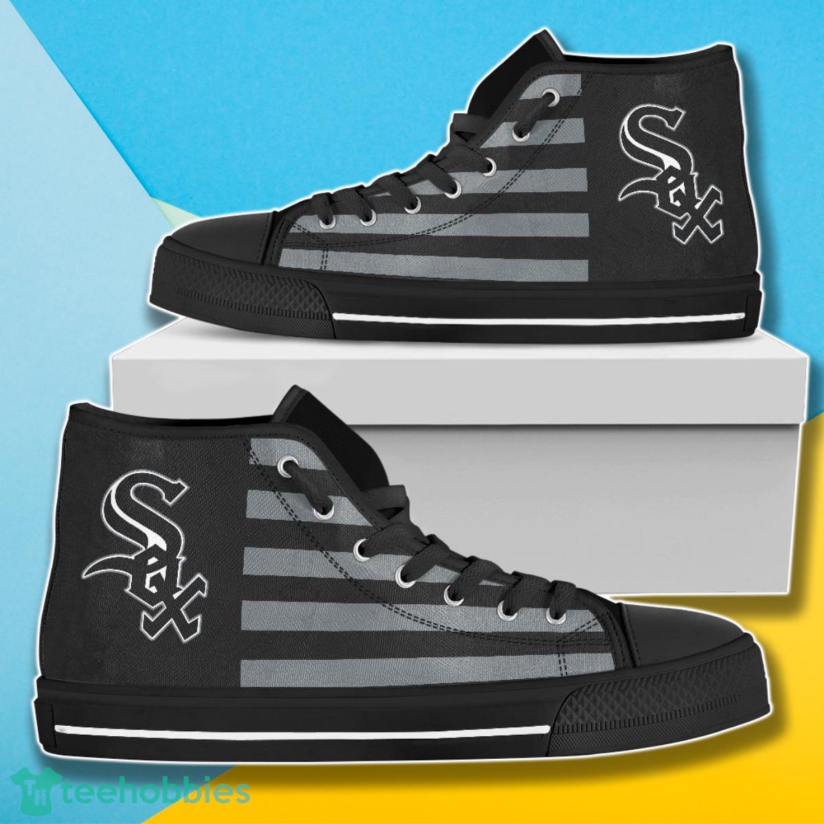 American Flag Chicago White Sox MLB High Top Shoes For Men Women Fans Product Photo 1