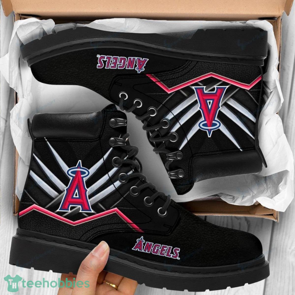Angels Football Team Leather Boots Best Gift For Men And Women Fans Product Photo 1