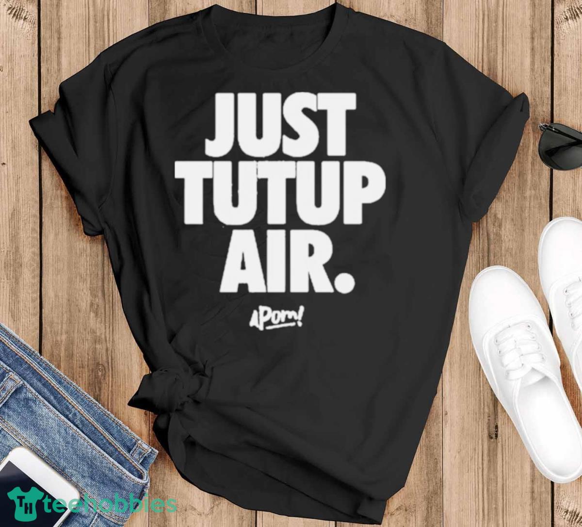 Apom Merch Just Tutup Air Shirt - Black T-Shirt