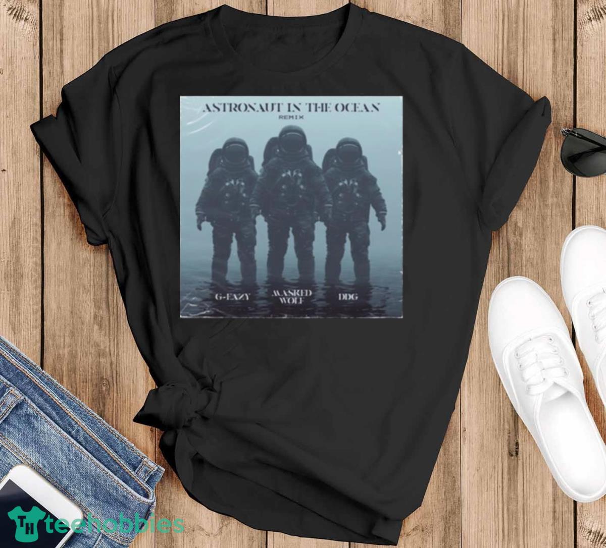 Astronaut In The Ocean Remix G Eazy Masked Wolf Ddg Shirt - Black T-Shirt