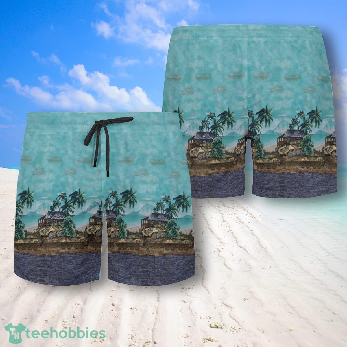 Australian Army Hawaiian Shirt And Shorts For Men Product Photo 2