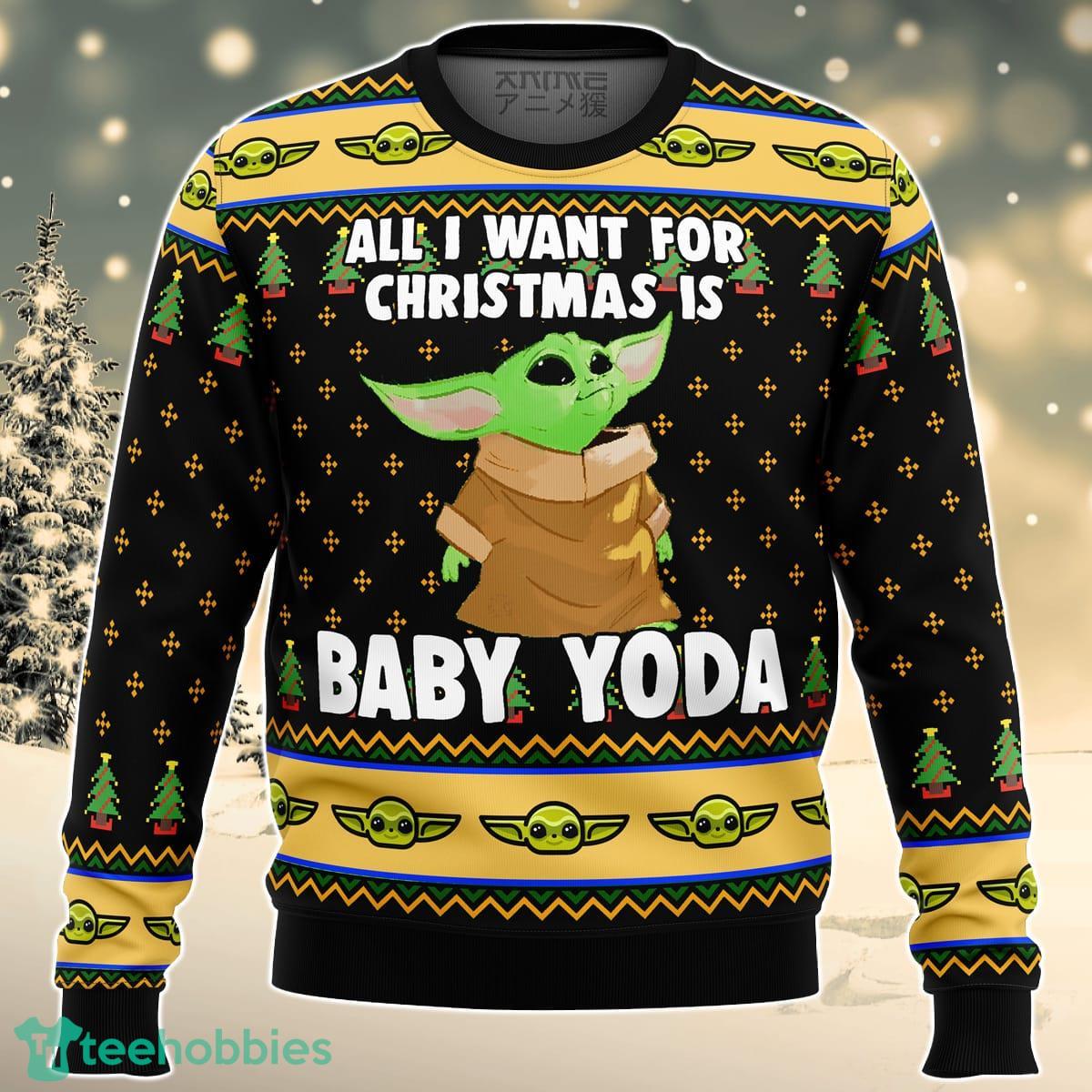 Baby yoda sweater discount women's