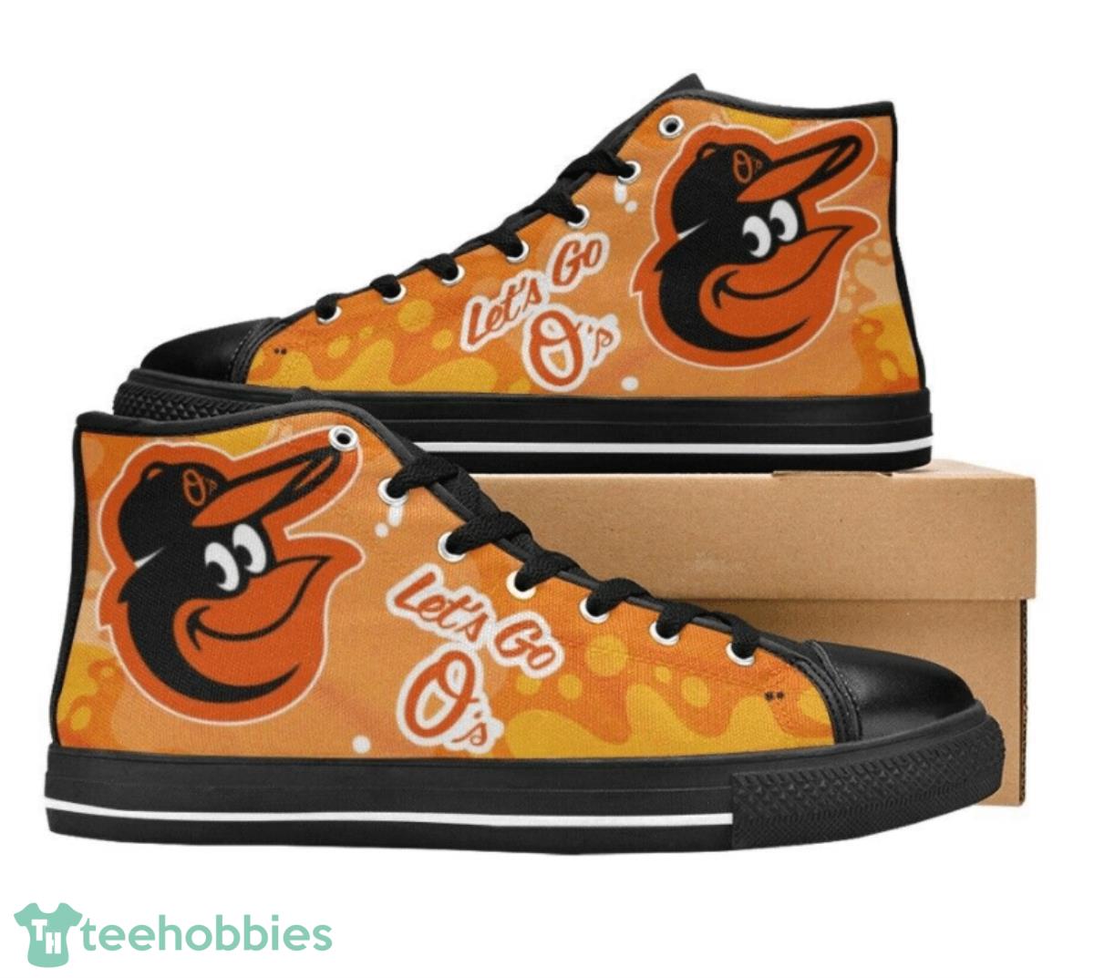 Baltimore Orioles MLB Baseball Canvas High Top Shoes For Men Women Fans Product Photo 1