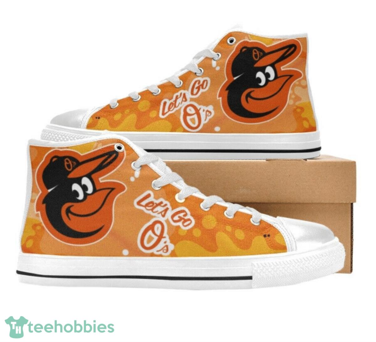 Baltimore Orioles MLB Baseball Canvas High Top Shoes Great Gift For Men Women Fans Product Photo 1