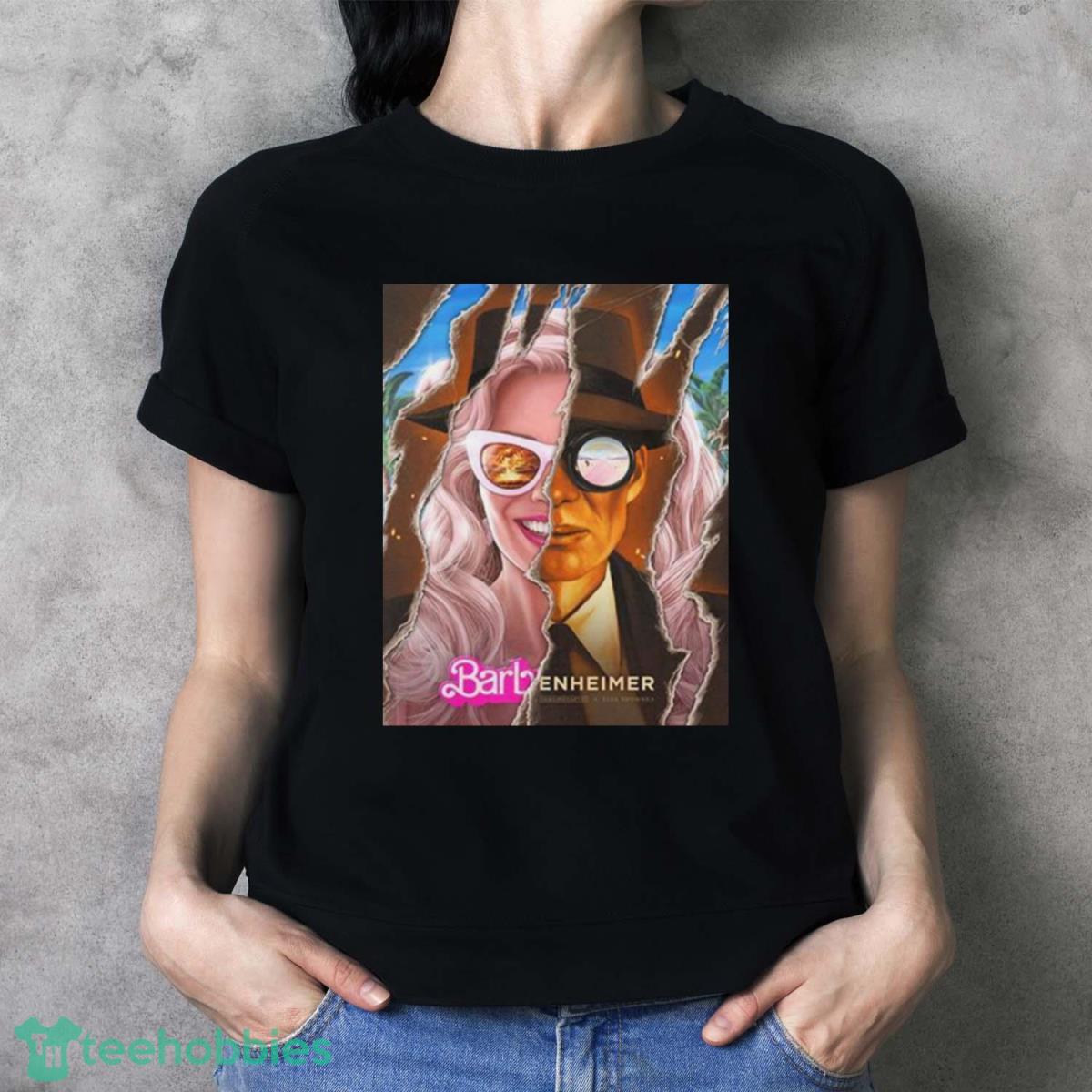 Barbenheimer Barbie X Oppenheimer Collaboration 2023 Movie T Shirt - Ladies T-Shirt