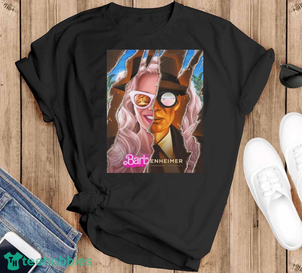 Barbenheimer Barbie X Oppenheimer Collaboration 2023 Movie T Shirt - Black T-Shirt