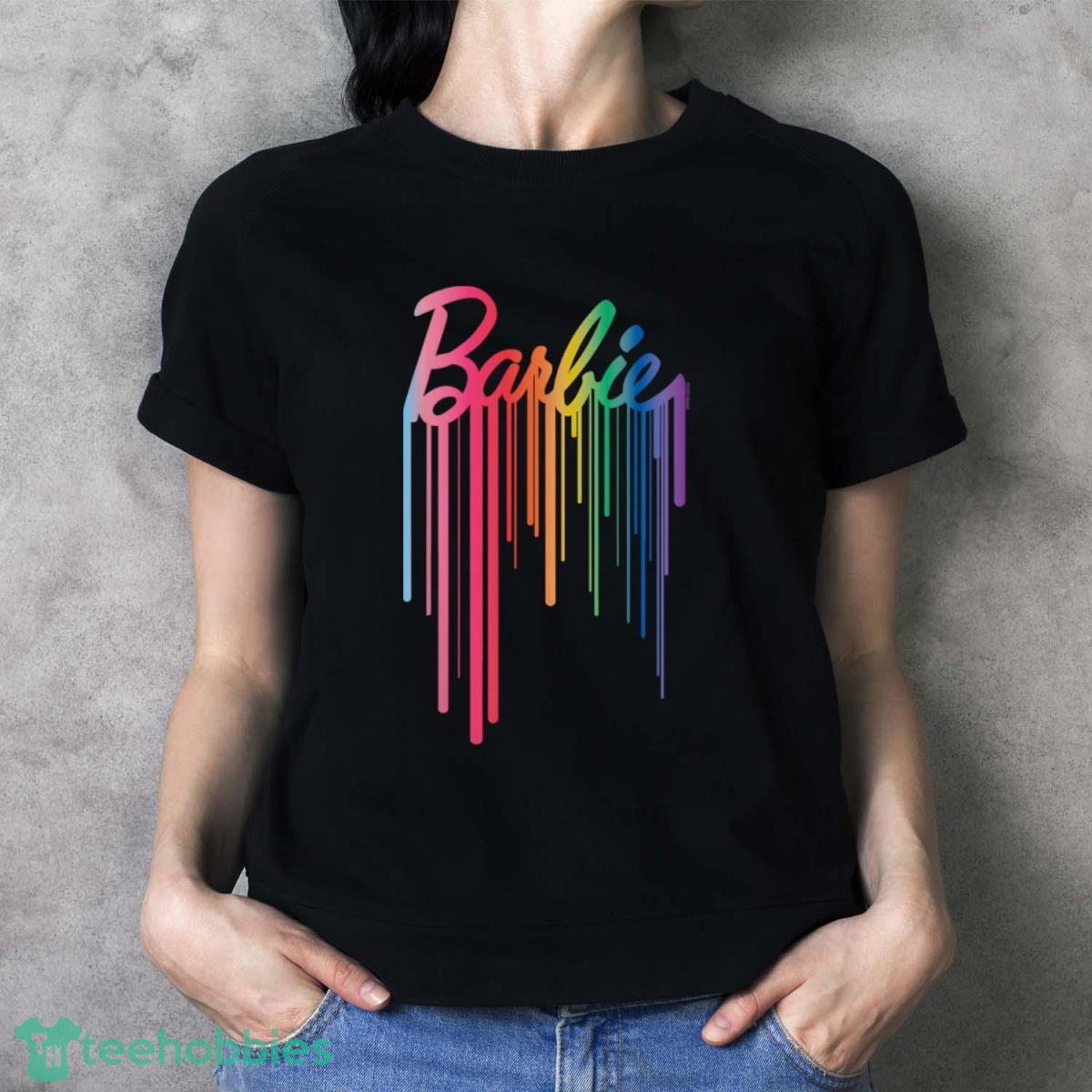 Barbie Logo Rainbow Drip Shirt, Hoodie, Sweatshirt - Ladies T-Shirt