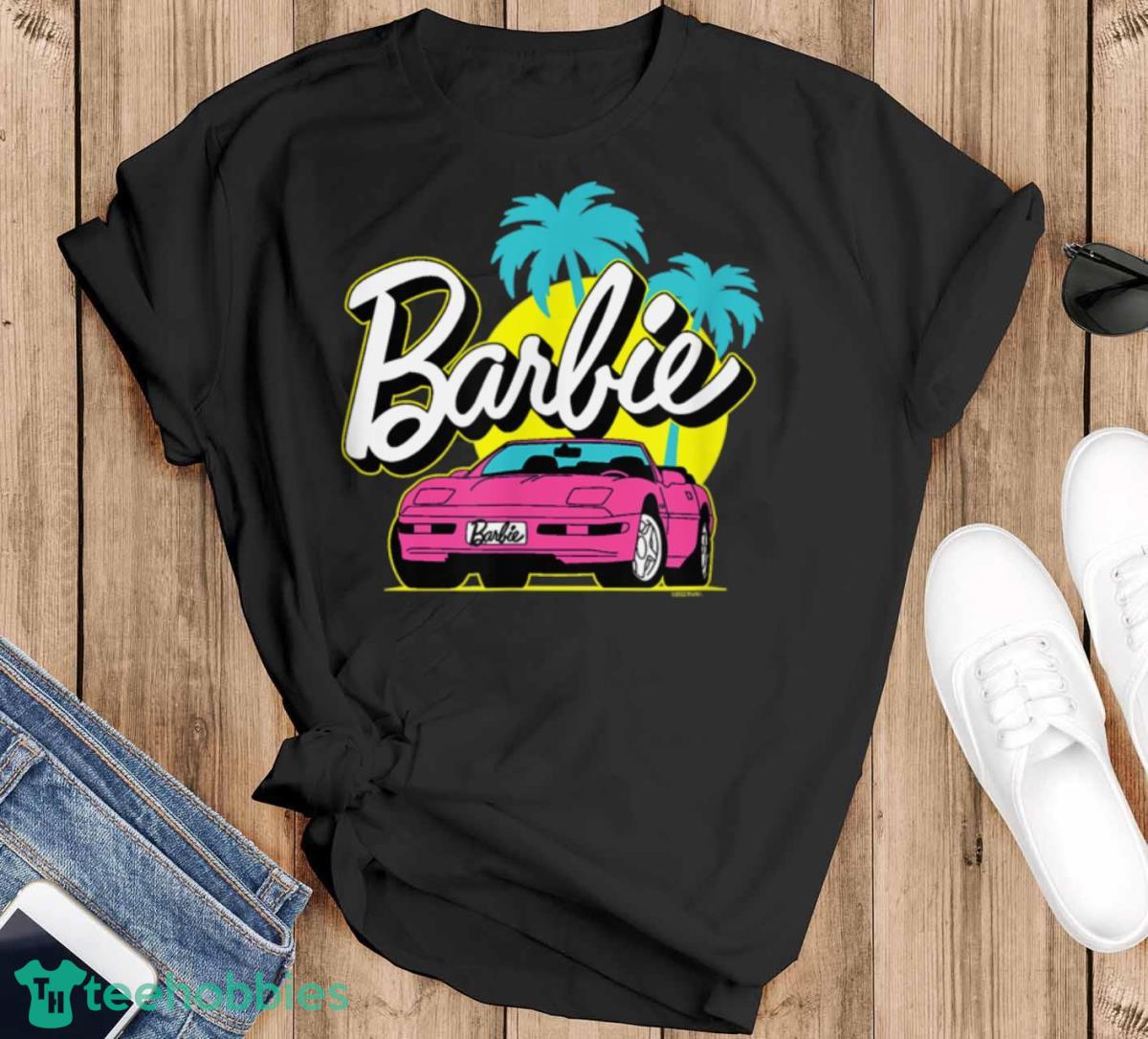 Barbie Malibu Logo Convertible Shirt, Hoodie, Sweatshirt - Black T-Shirt