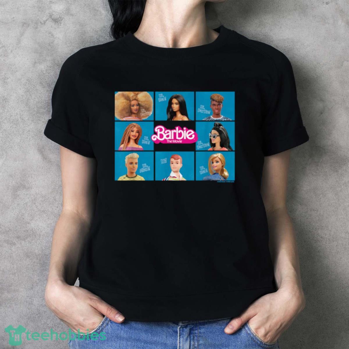 Barbie The Movie Grid T Shirt - Ladies T-Shirt