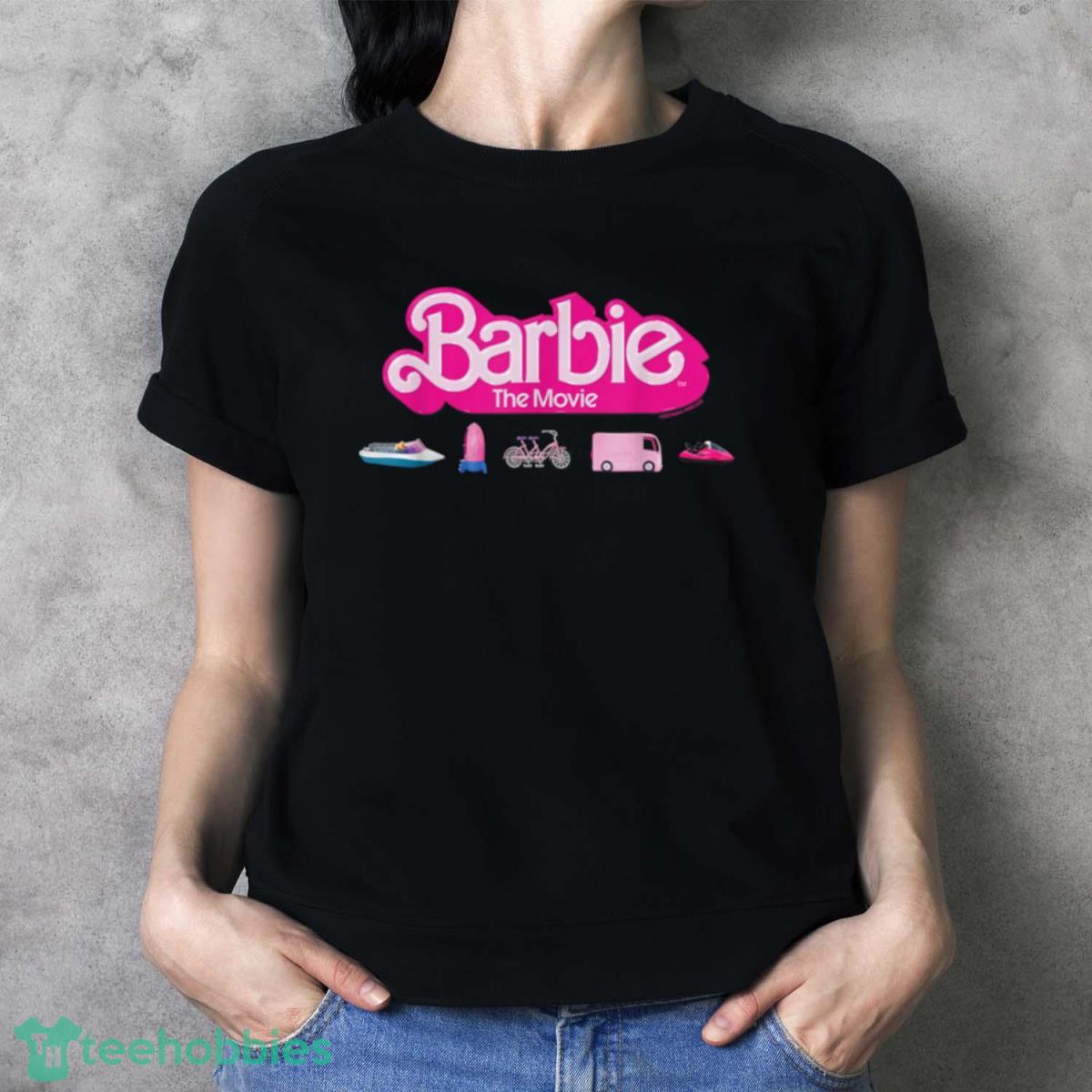 Barbie The Movie Transportation Vehicles T Shirt - Ladies T-Shirt
