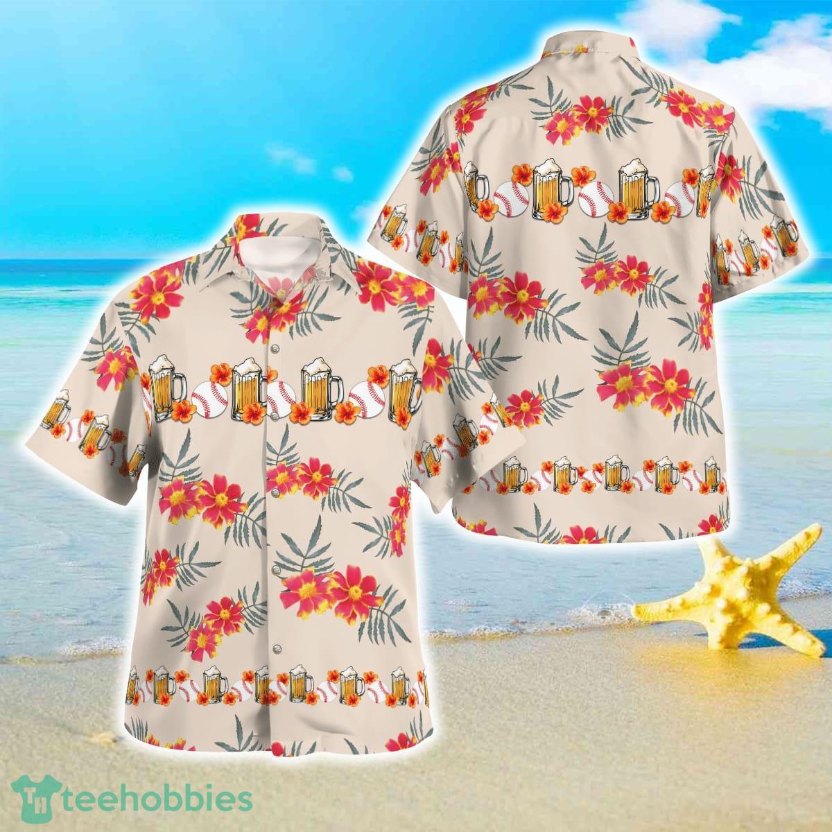 Baseball Beer Hawaiian Shirt For Men Women Product Photo 1
