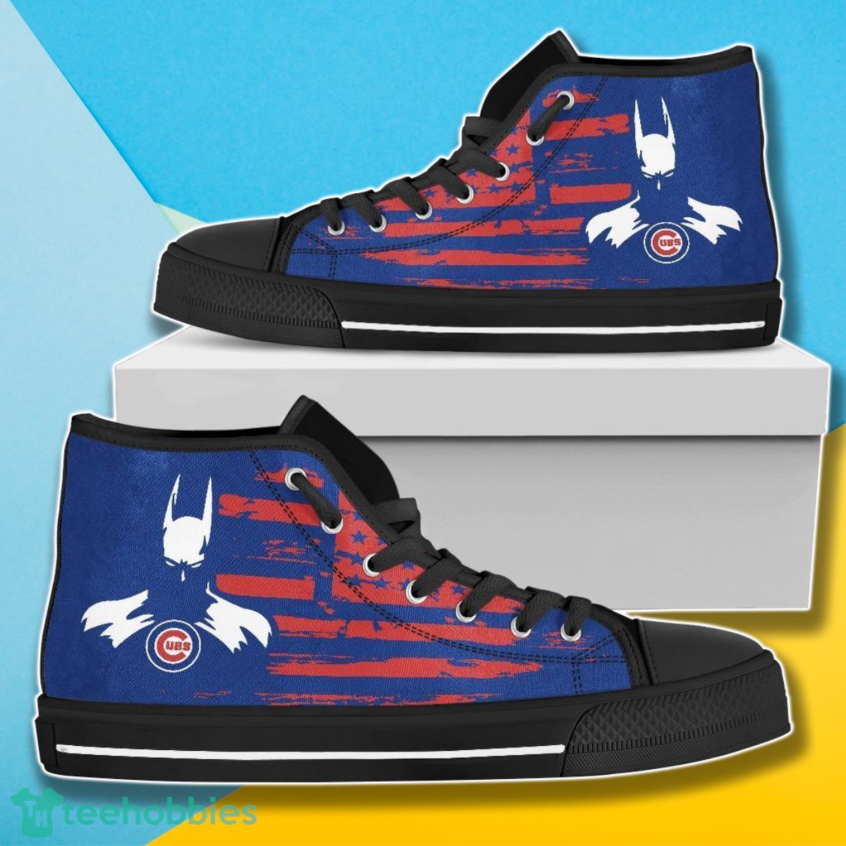 Batman Chicago Cubs MLB Baseball Canvas High Top Shoes For Men Women Fans Product Photo 1