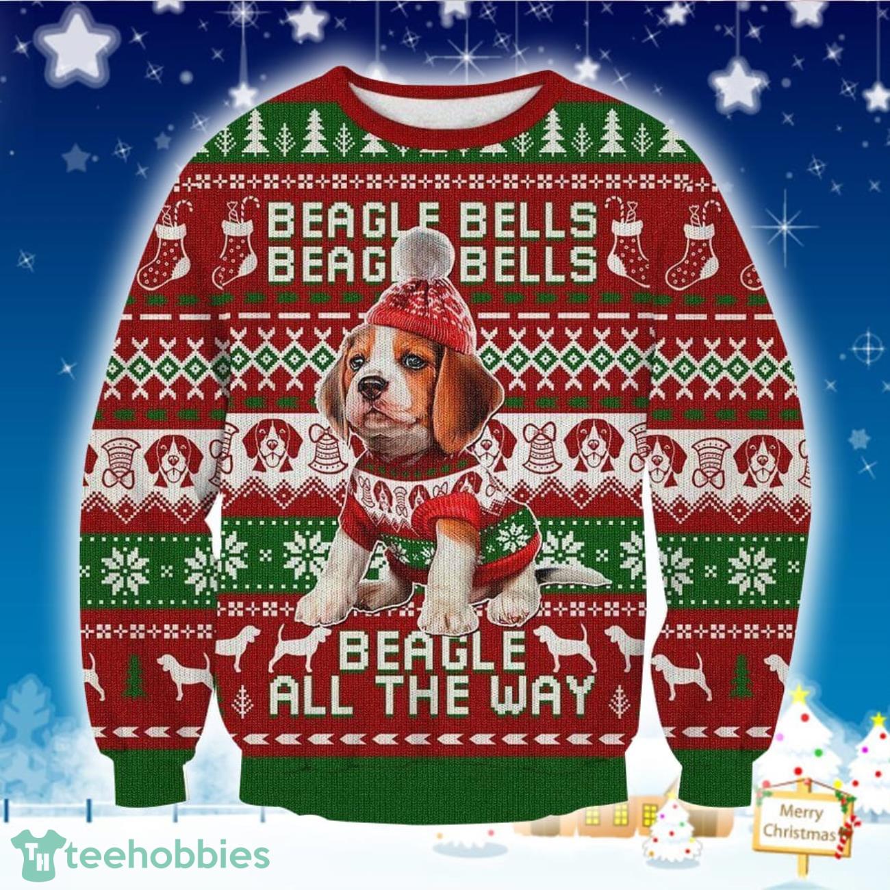 Beagle 3D Sweater Ugly Christmas Sweater For Men Women Product Photo 1