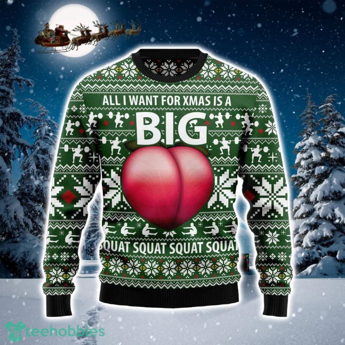 Big Booty 3D Sweater Ugly Christmas Sweater For Men Women