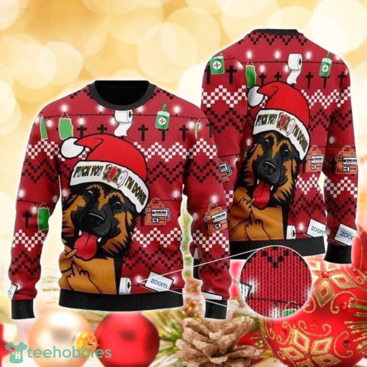 Black And Tan German Shepherd Dog I’m Done 3D Sweater Ugly Christmas Sweater For Men Women Product Photo 1