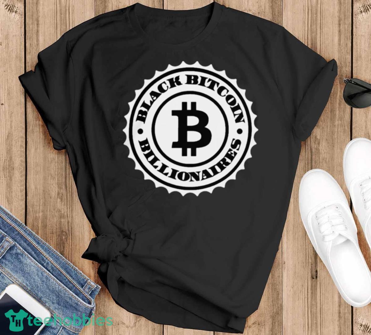 Black Bitcoin Billionaire BBB Stamp Logo T Shirt - Black T-Shirt