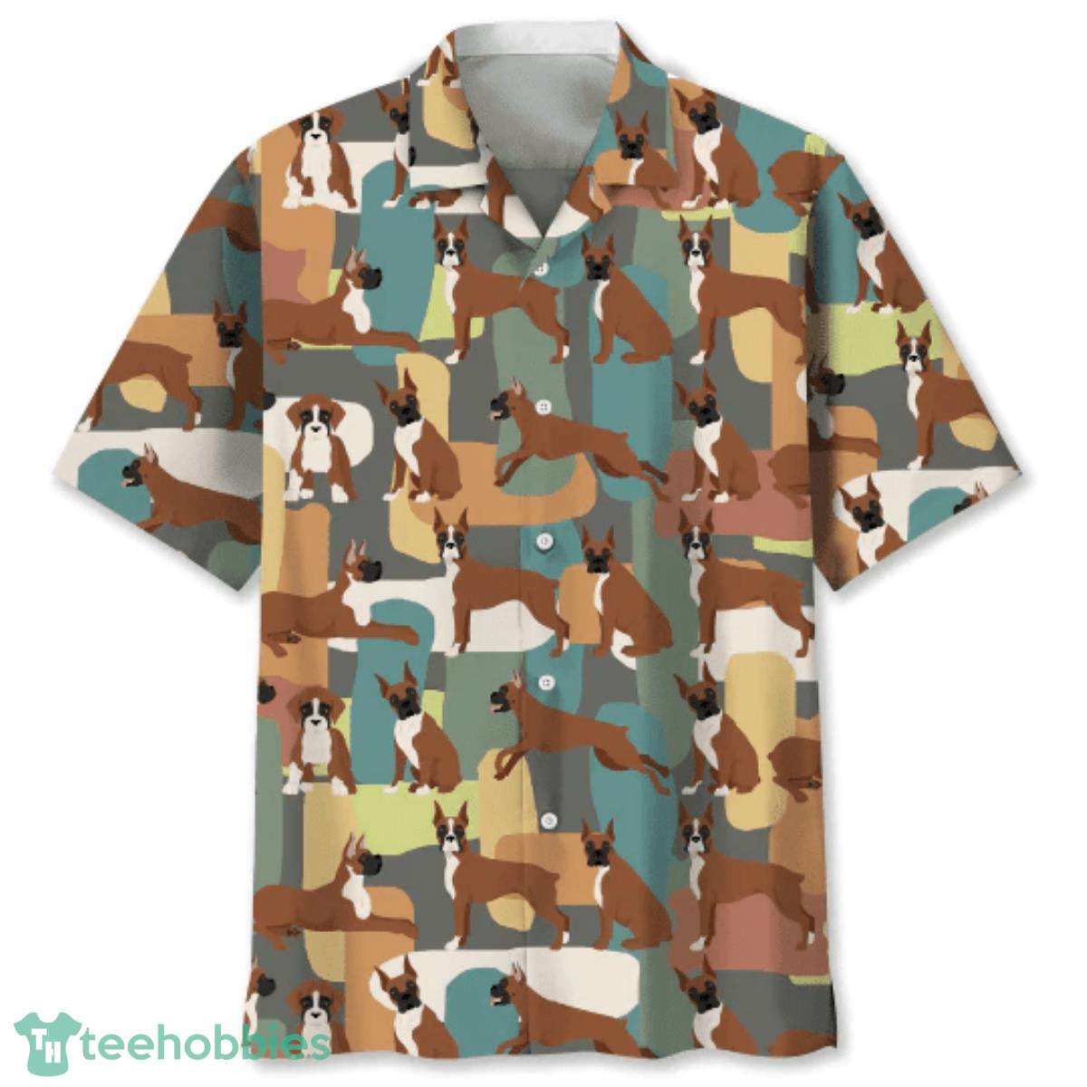 Boxer Pattern For Dog Lover Hawaiian Shirtt For Men Women Product Photo 1