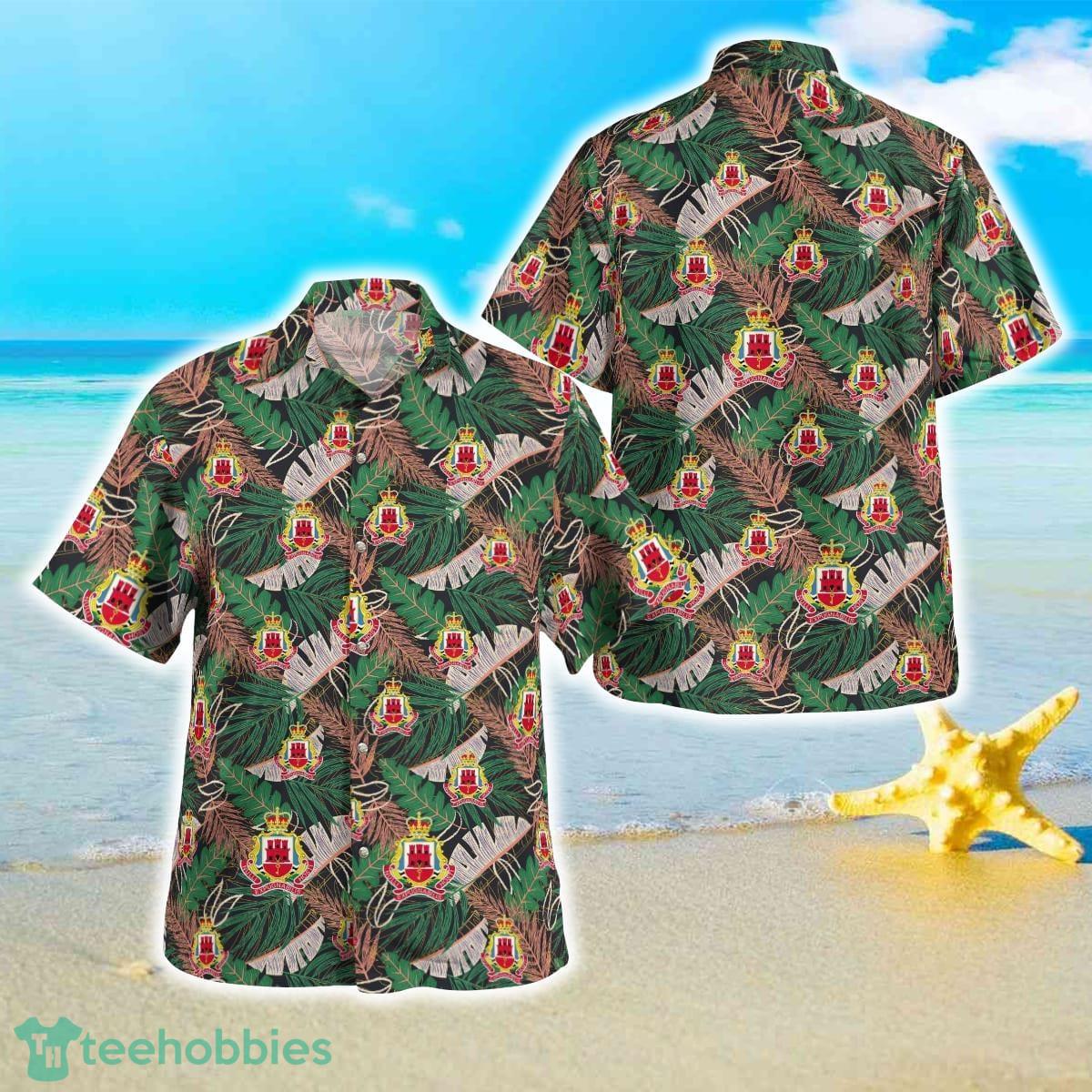 British Army The Royal Gibraltar Regiment Hawaiian Shirt For Men Women Product Photo 1