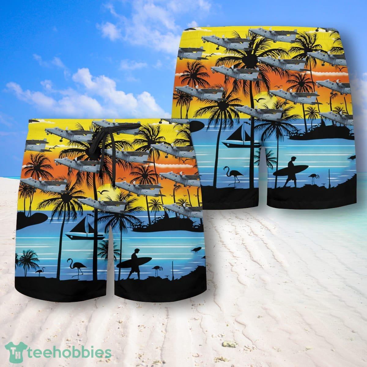 Britten-Norman Defender Hawaiian Shirt And Shorts Great Style For Men Product Photo 2