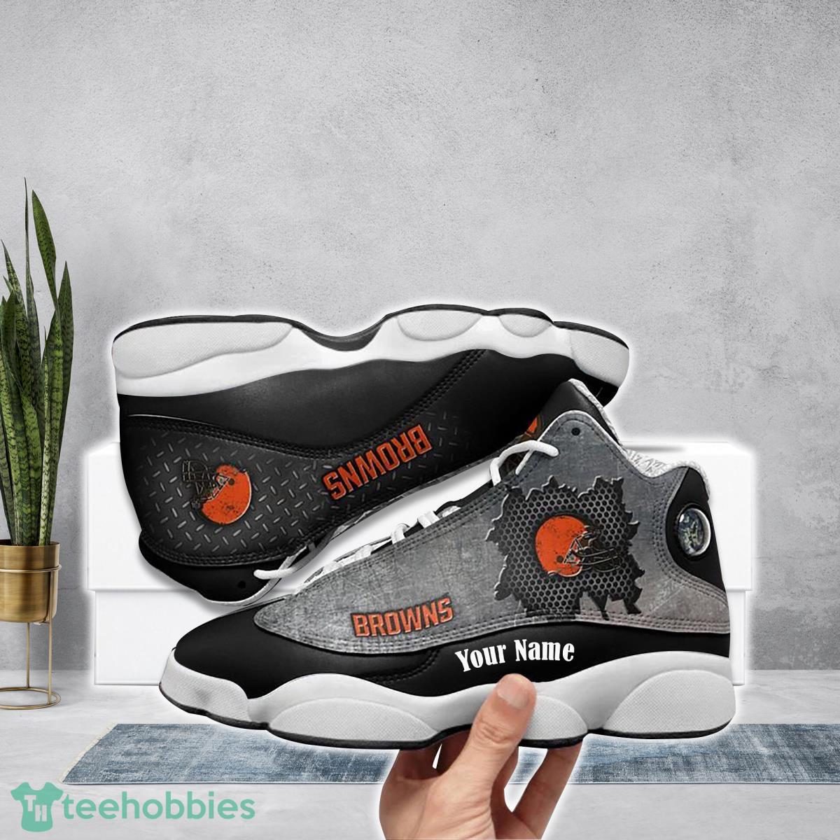 Browns Football Team Custom Name Air Jordan 13 Running Shoes Impressive Gift For Fans Product Photo 1