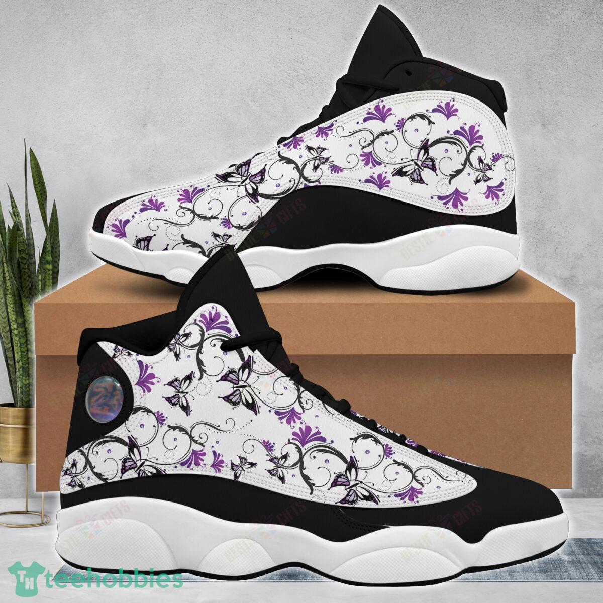 Butterfly And Flower Air Jordan 13 Running Shoes For Men Women Product Photo 1