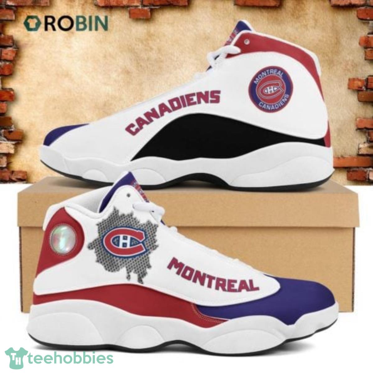 Canadiens Football Team Air Jordan 13 Running Shoes Gift For Men Women Product Photo 1