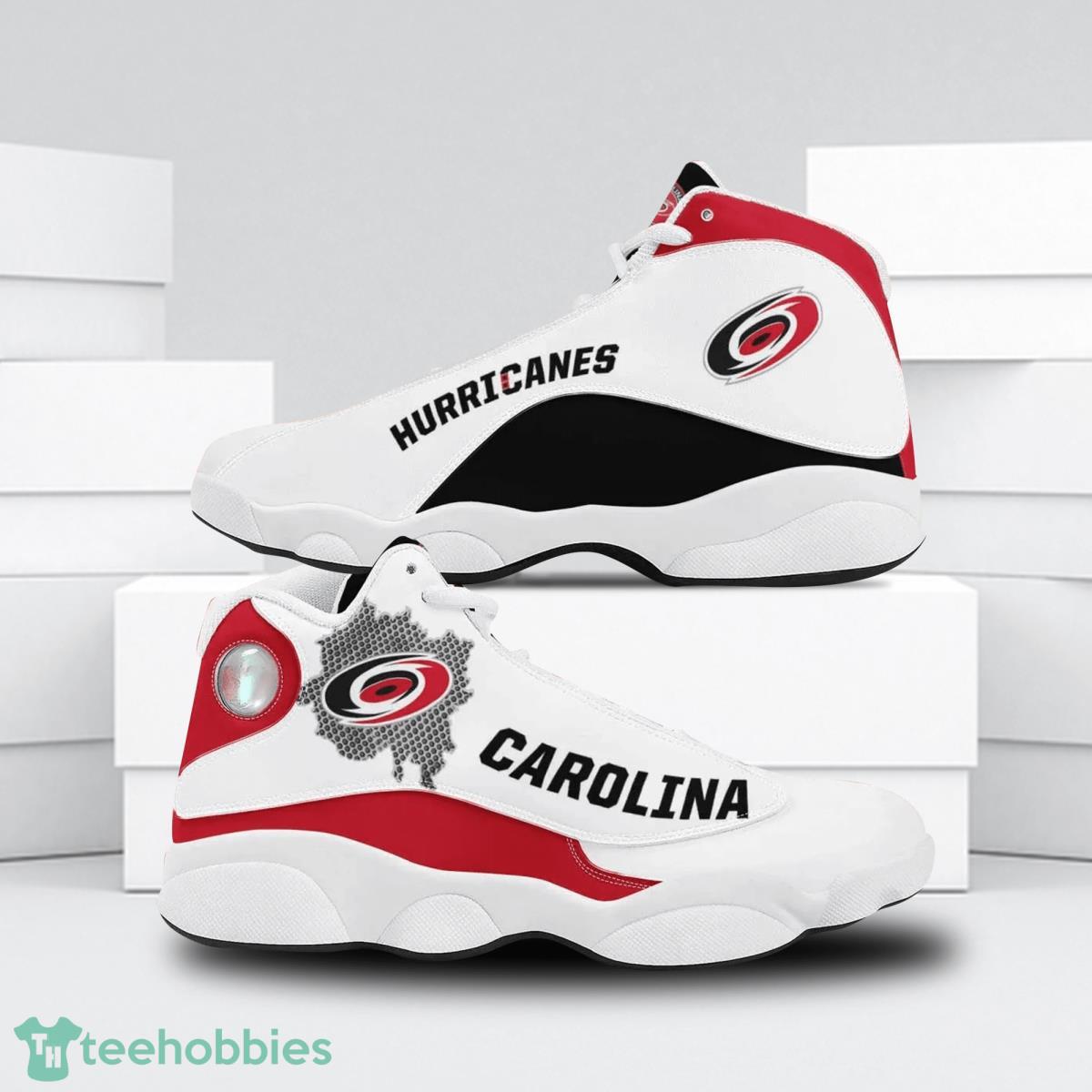 Carolina Hurricanes Football Team Custom Name Air Jordan 13 Sneakers For Fans Product Photo 1