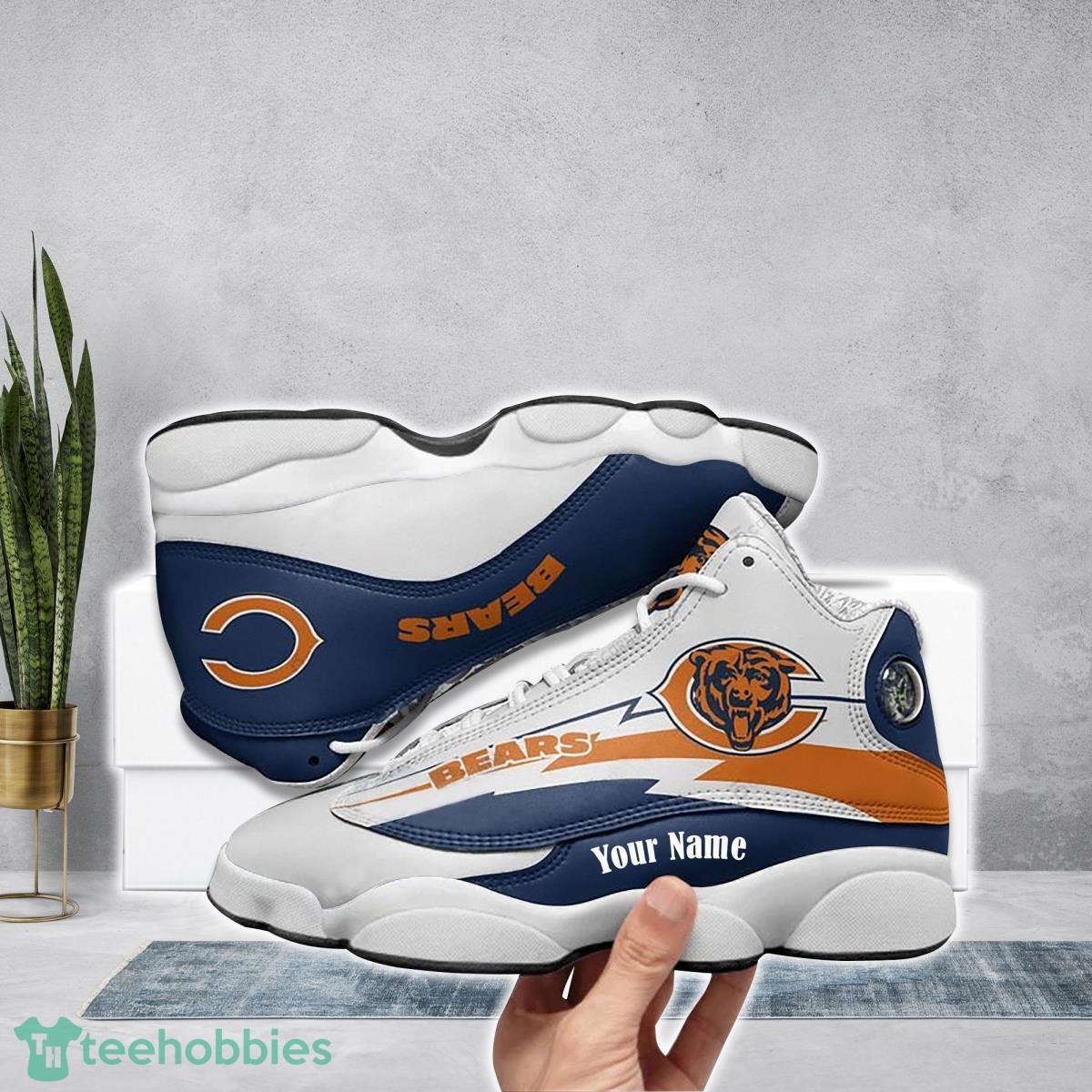 Chicago Bears Football Team Custom Name Air Jordan 13 Running Shoes  Impressive Gift For Fans - YesItCustom